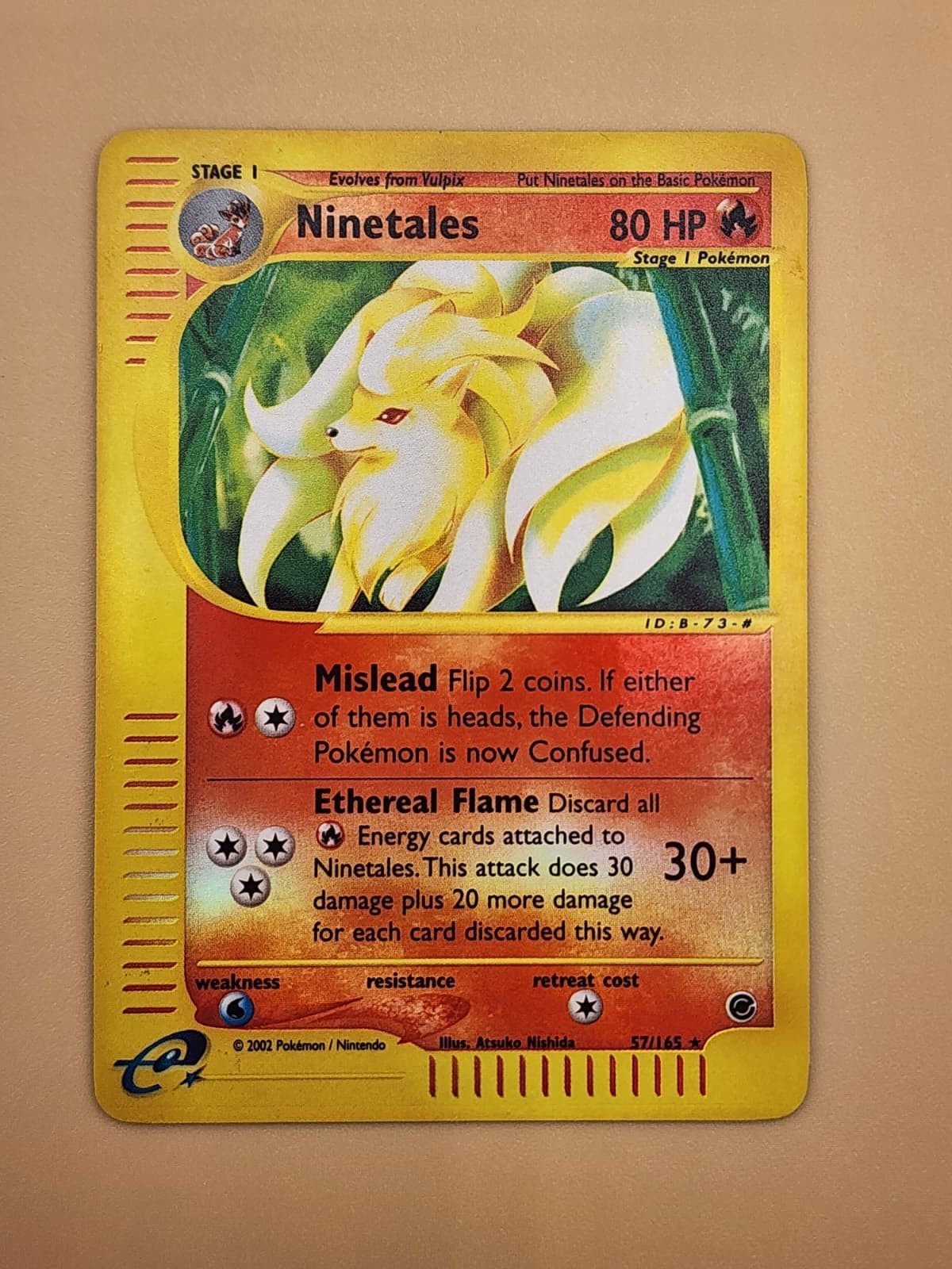 Ninetales 057/165 Expedition Base Set Reverse Holo Moderately Played MP