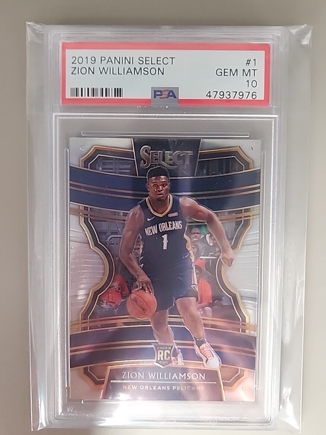 2019 Panini Select RC Zion Williamson #1 Pelicans Rookie PSA 10 Gem Mint