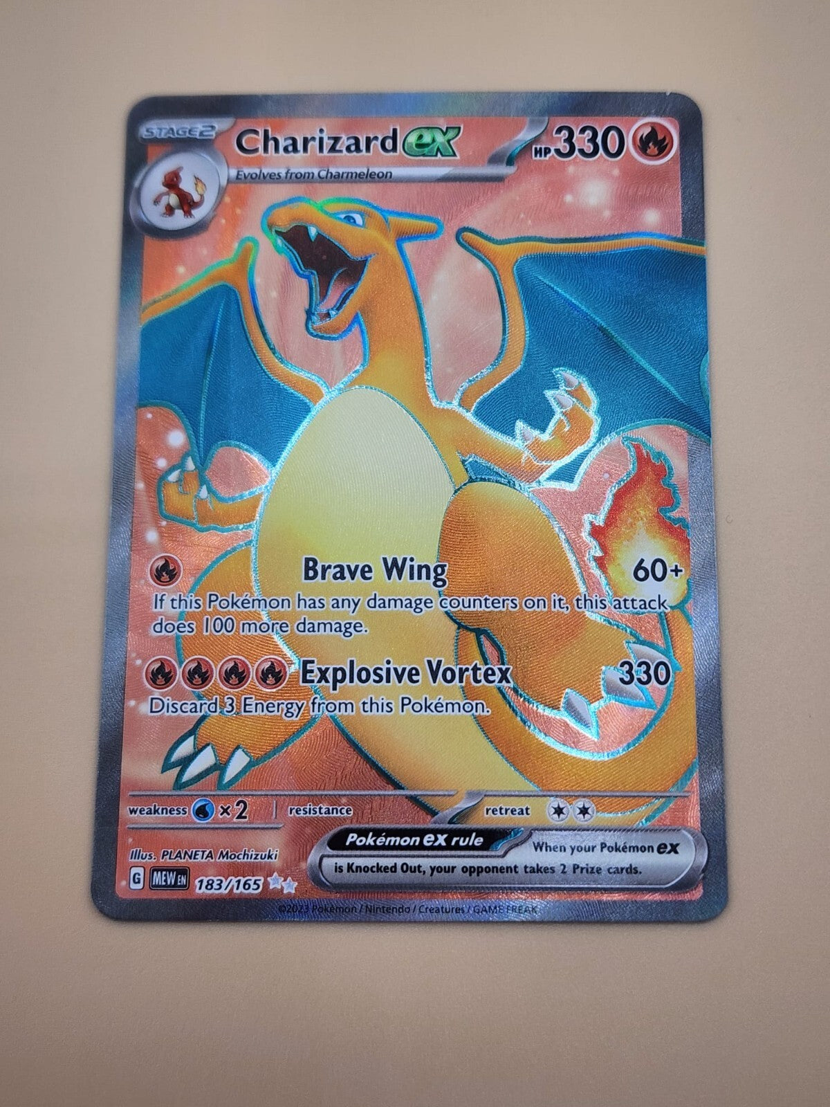 Charizard ex 183/165 Sv: Scarlet & Violet 151 Holo LP