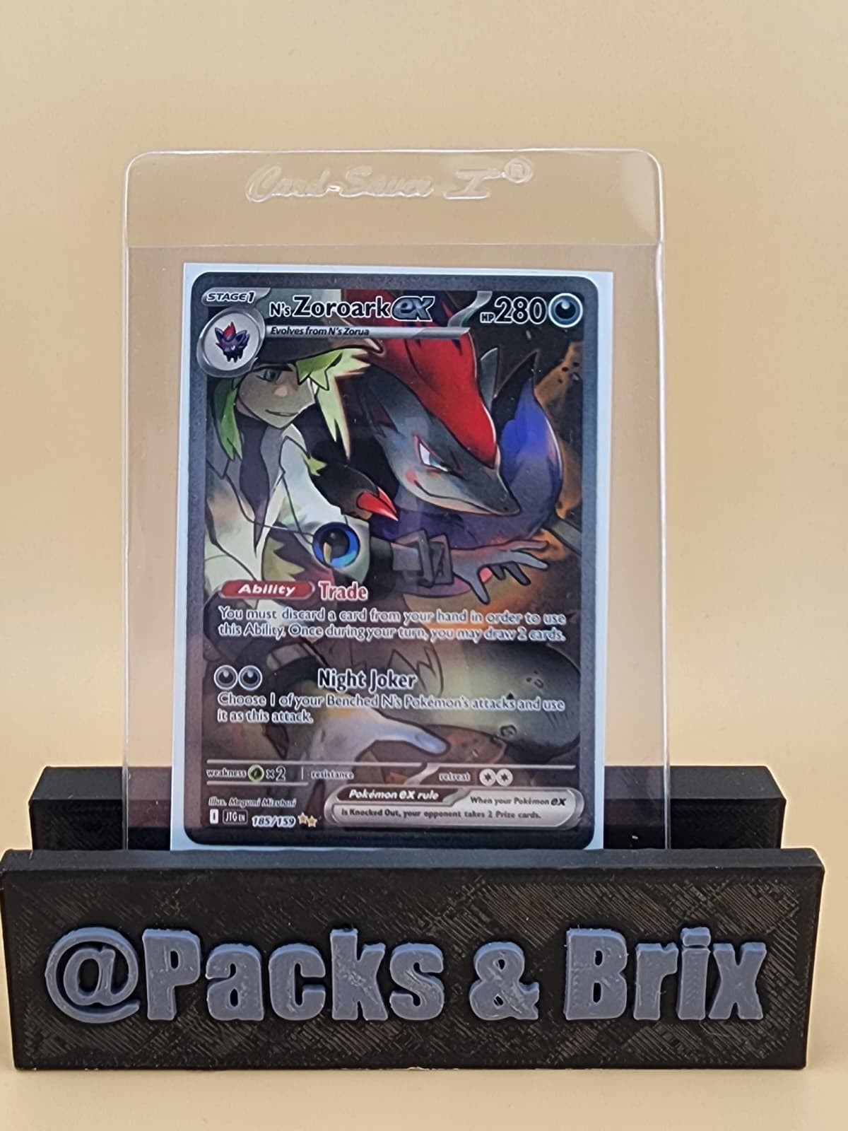 N's Zoroark ex 185/159 Sv09: Journey Together Holo Near Mint (NM)