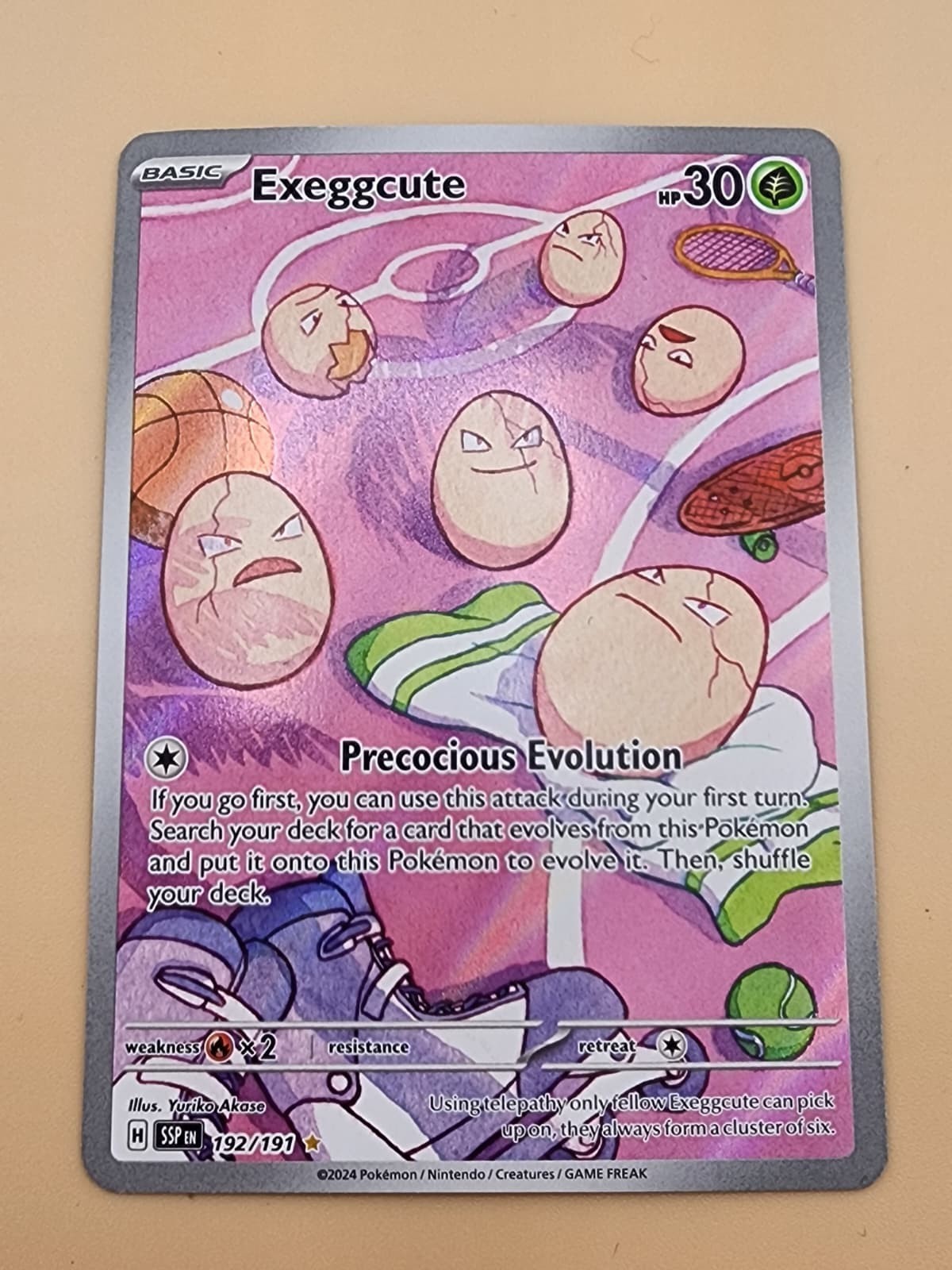 Exeggcute 065/064 Sv7a: Paradise Dragona Holo Lightly PLayed (LP)