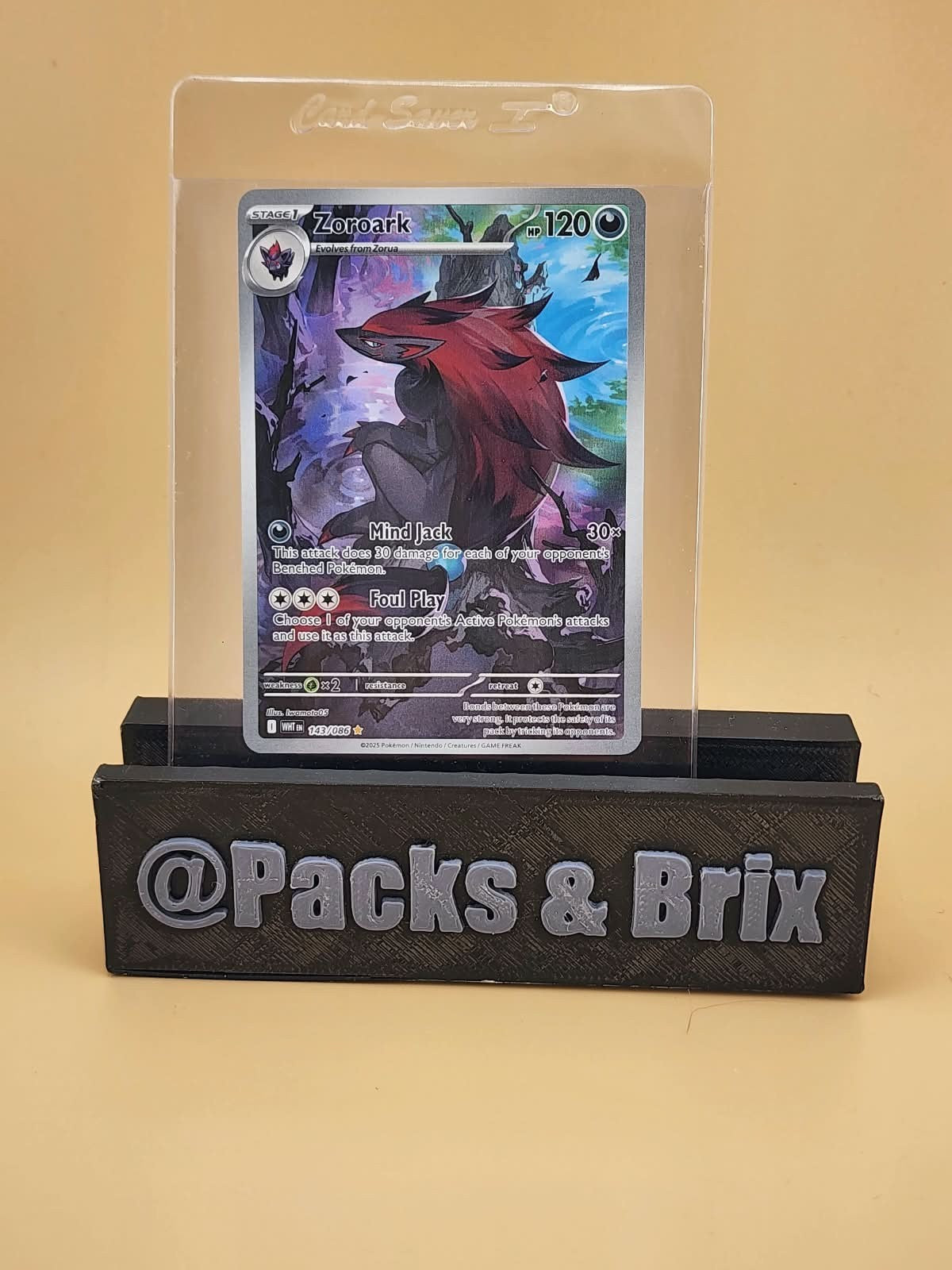 Zoroark 143/086 Sv: White Flare Holo Near Mint NM