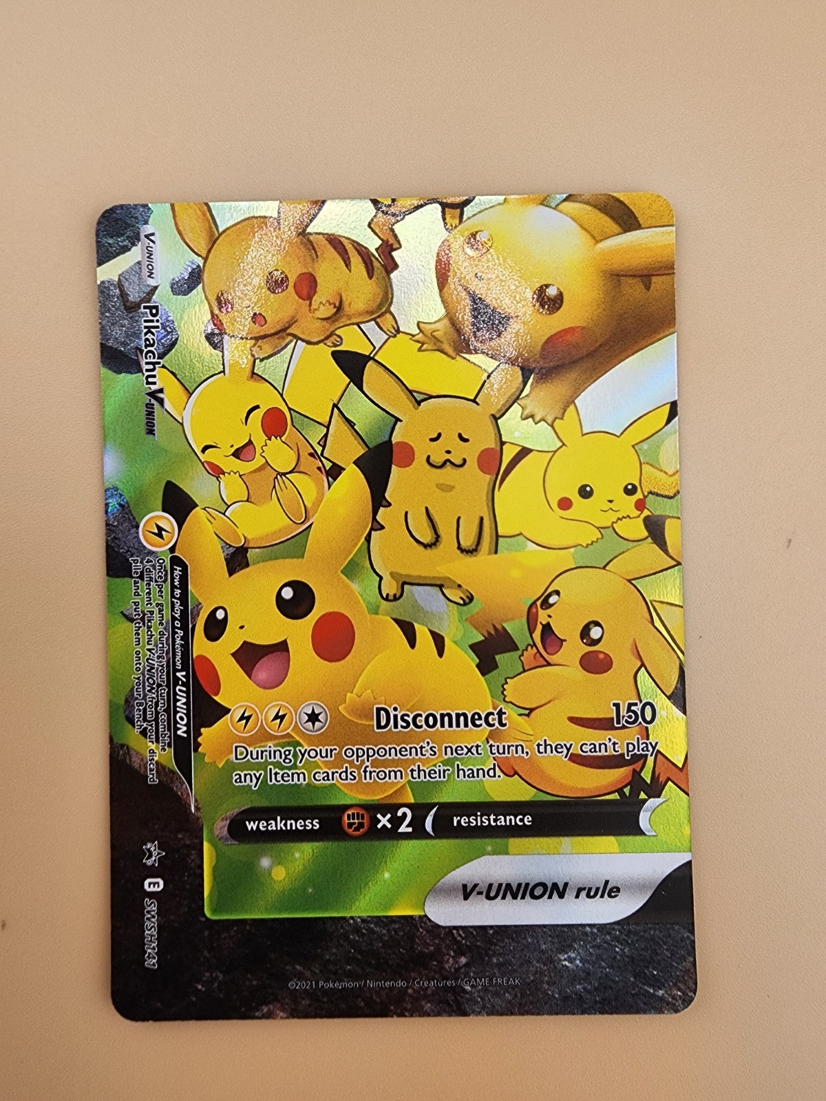 Pikachu V-Union SWSH139-143 SWSH Sword & Shield Promo Cards Holo-Plus Jumbo Card