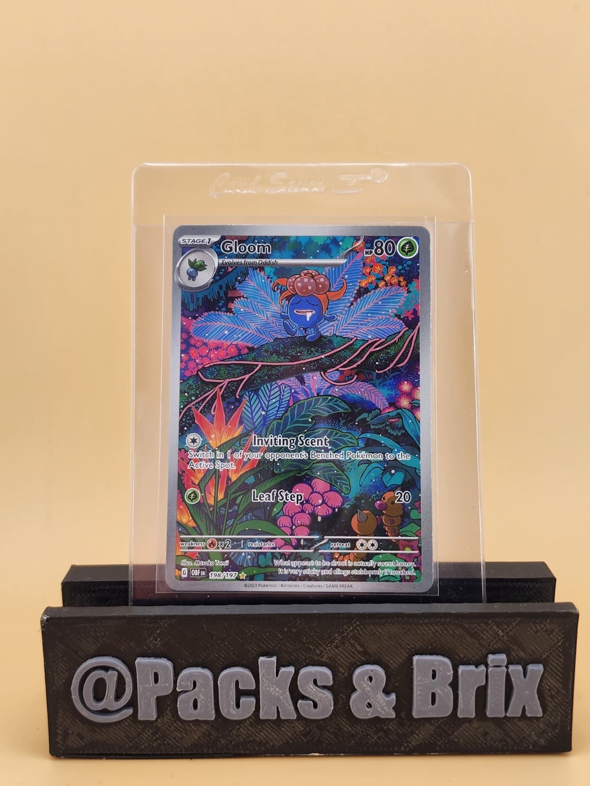 Gloom 198/197 SV03: Obsidian Flames Holo Near Mint NM