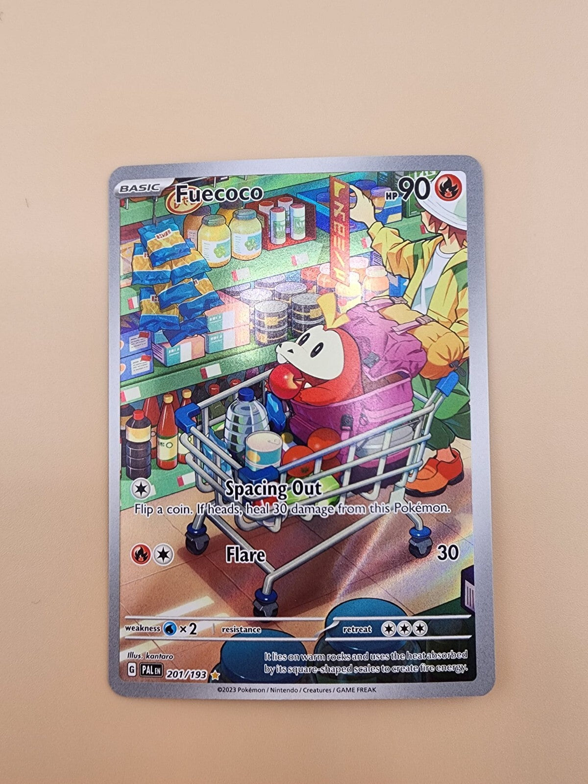 Fuecoco 201/193 Sv02: Paldea Evolved Holo Near Mint (NM)