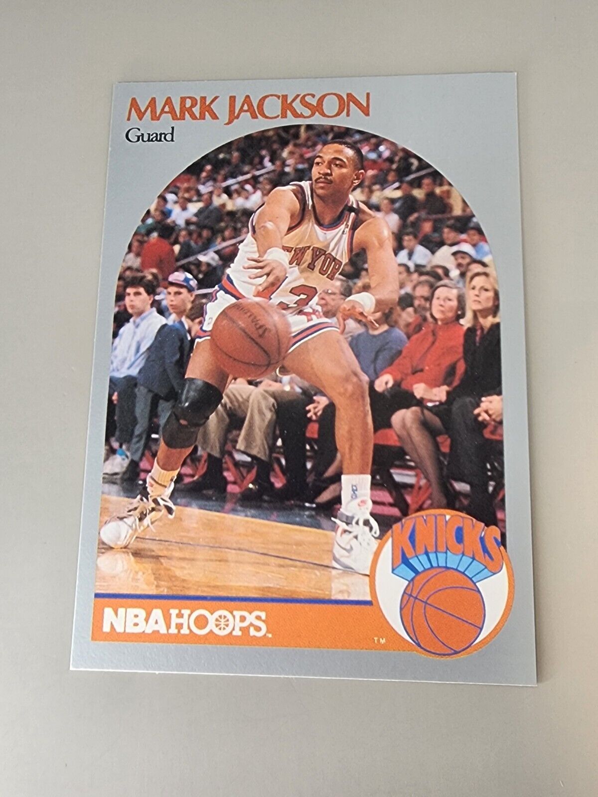 1990-91 NBA HOOPS MENENDEZ BROTHERS MARK A. JACKSON NEW YORK KNICKS #205