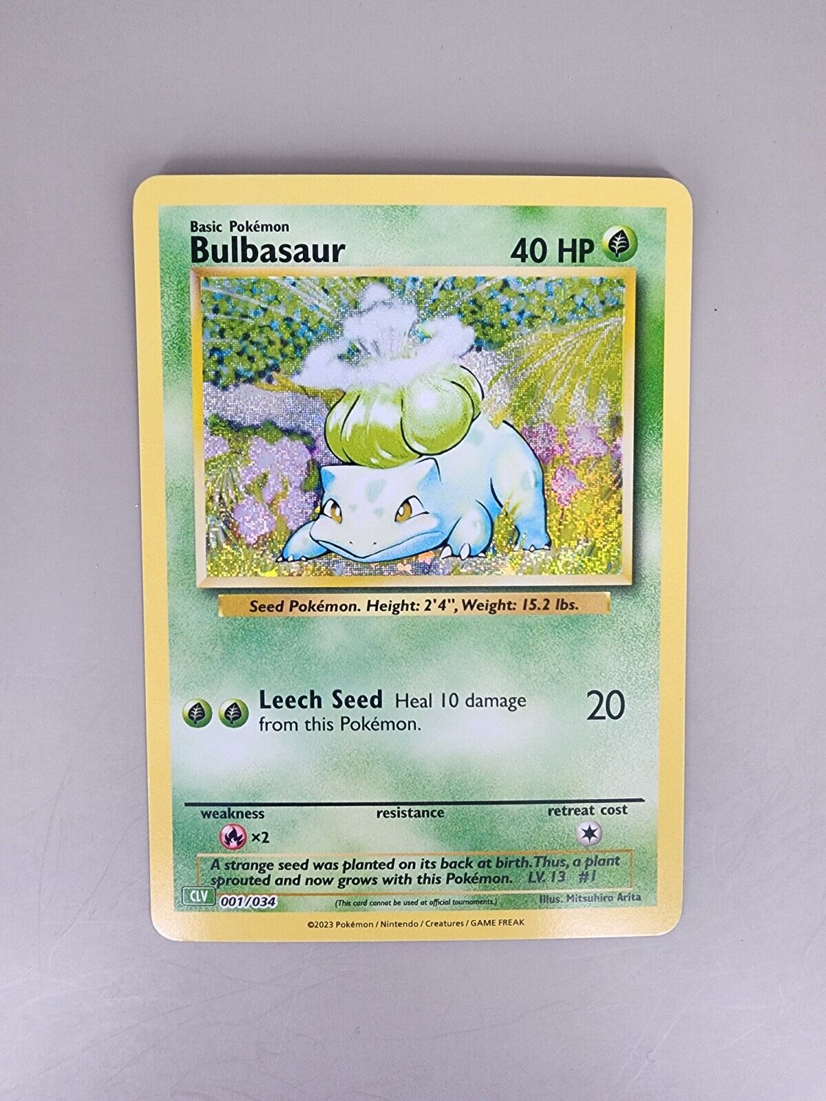 Pokémon TCG Bulbasaur Pokemon: Trading Card Game Classic 001/034 Holo Classic...