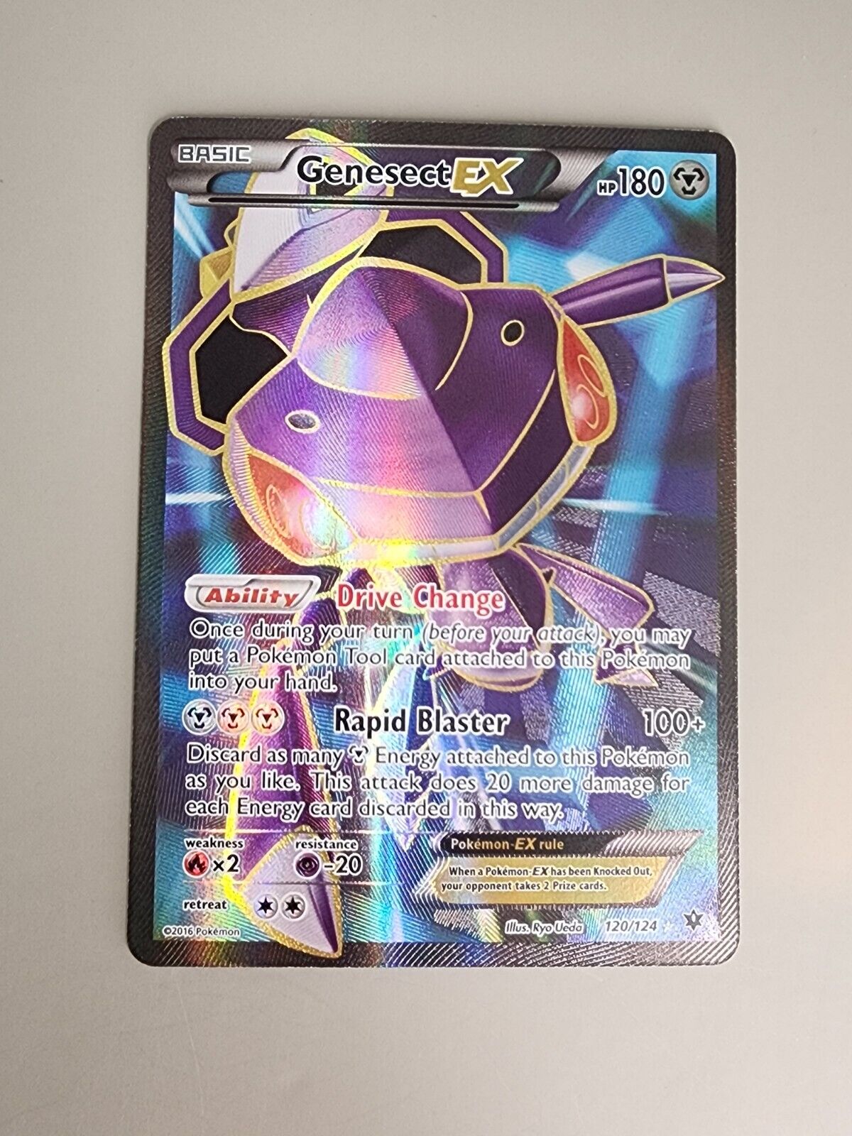 Genesect EX (Full Art) 120/124 Fates Collide Holo NM