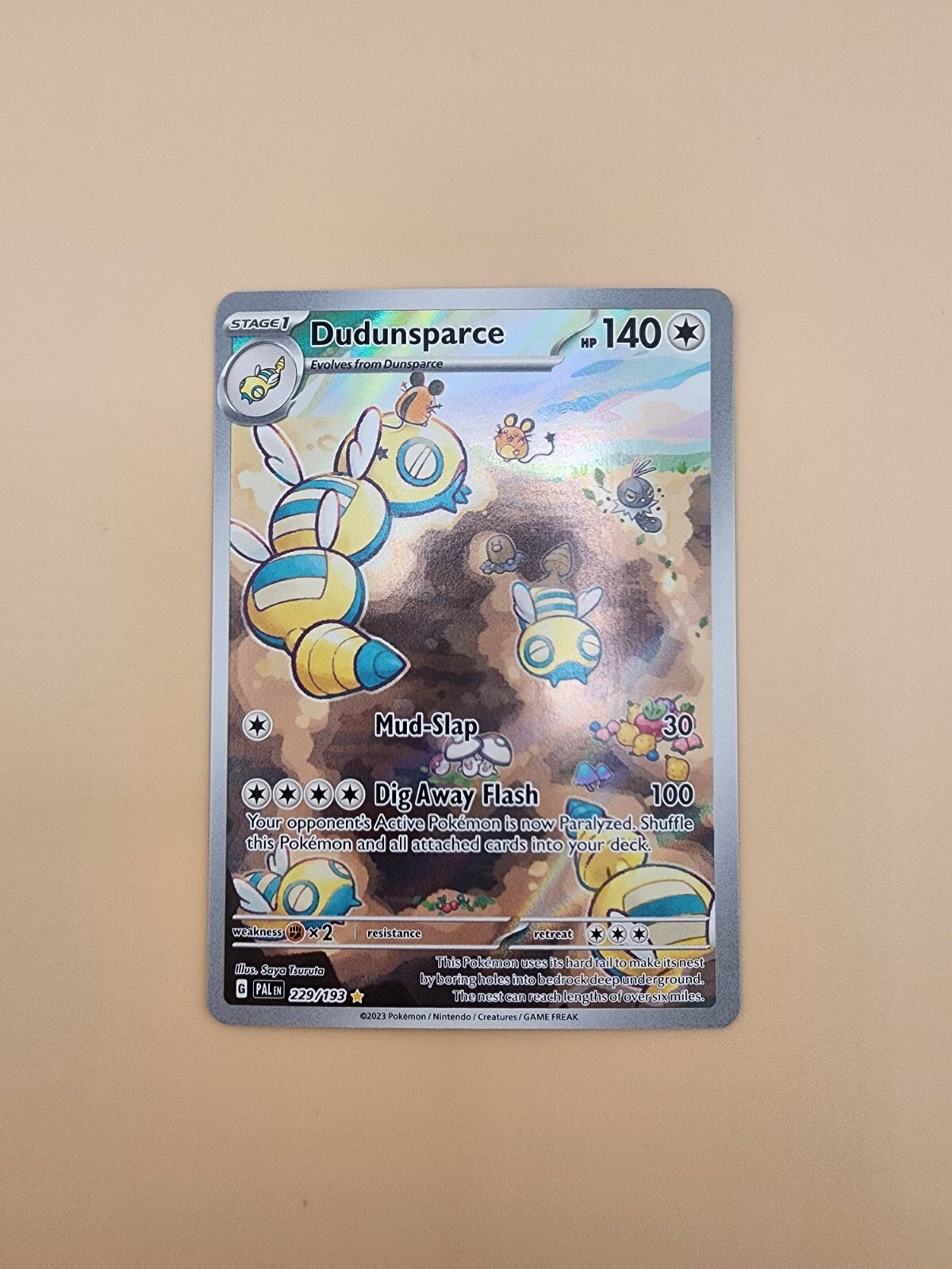 Dudunsparce 229/193 Paldea Evolved Holo Near Mint (NM)