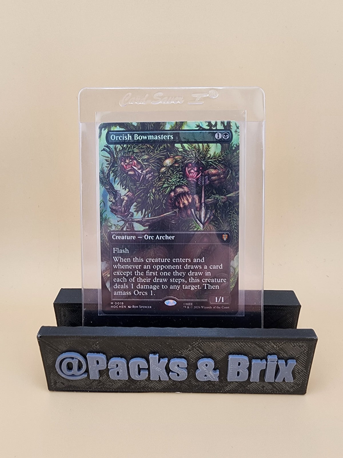MTG  Orcish Bowmasters BORDERLESS  0019  HOC