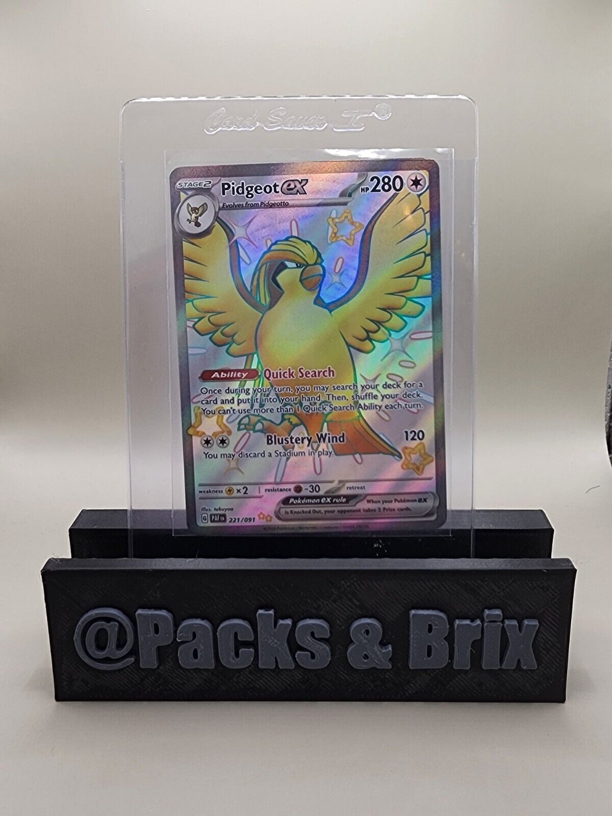 Pidgeot ex 221/091 Sv: Paldean Fates Holo