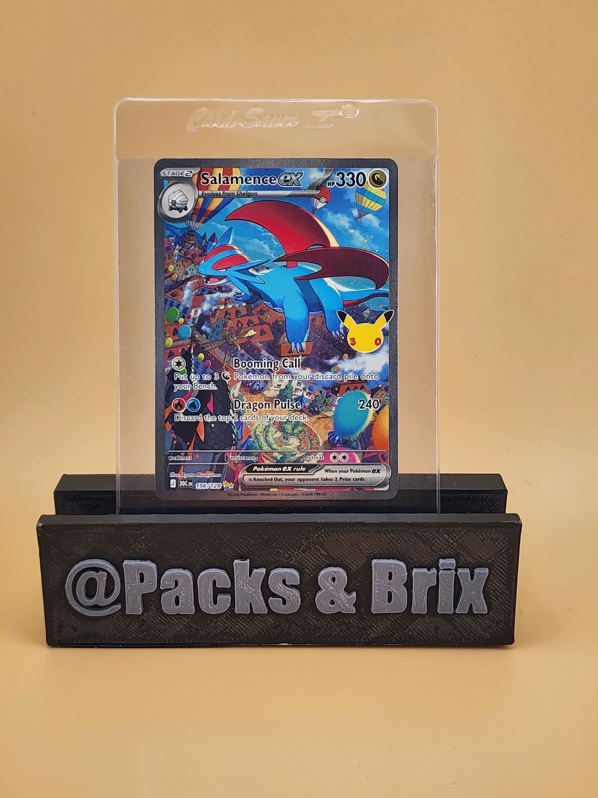 Salamence ex 156/128 Me: 30th Celebration Holo Near Mint