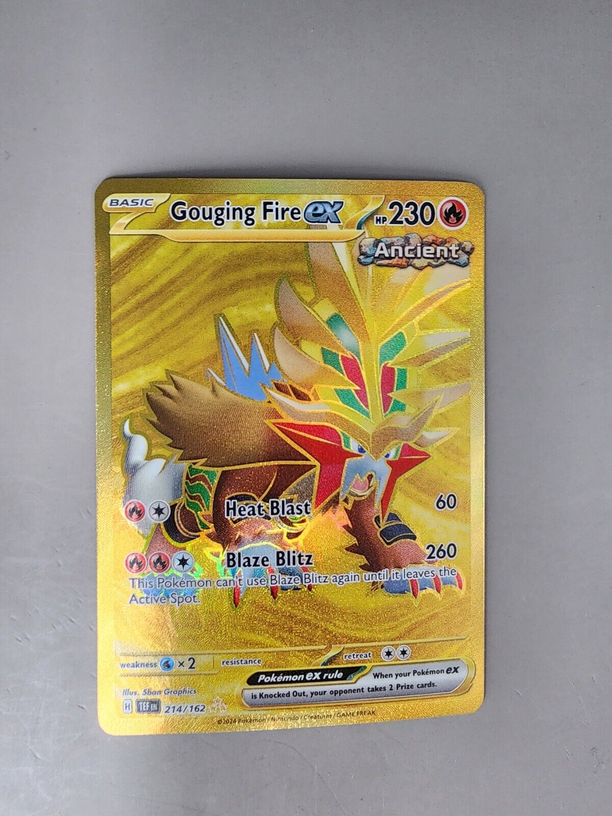 Gouging Fire ex 214/162 Sv05: Temporal Forces Holo NM