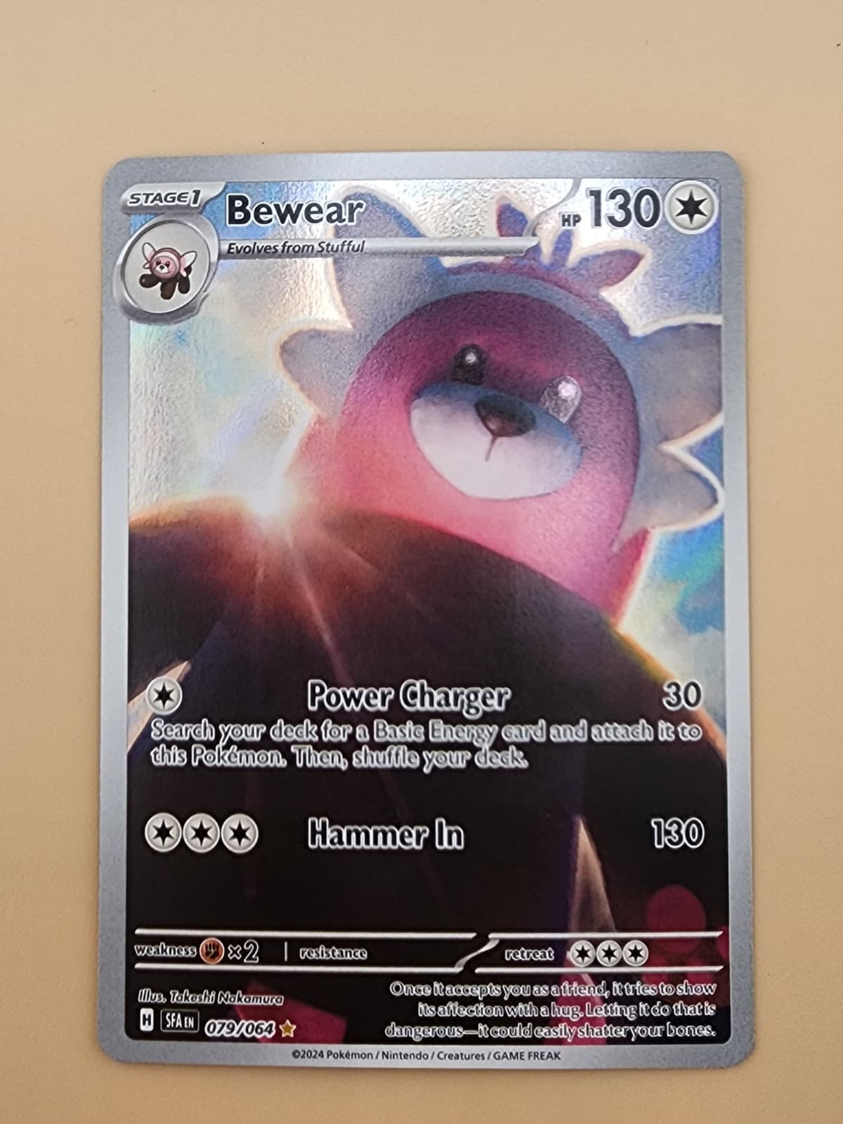 Bewear 079/064 Sv: Shrouded Fable Holo Near Mint (NM)