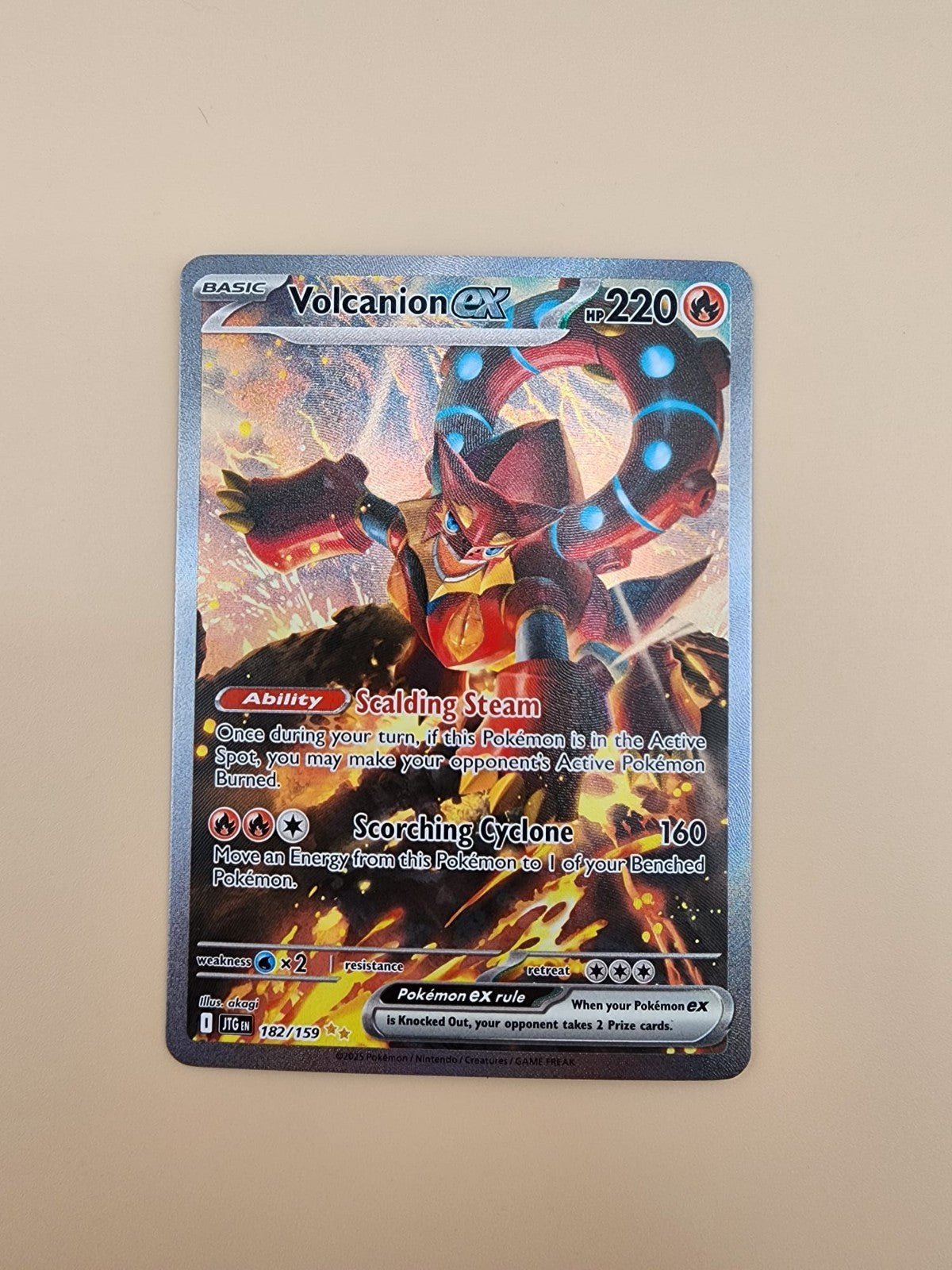 Volcanion ex 182/159 Sv09: Journey Together Holo Near Mint (NM)