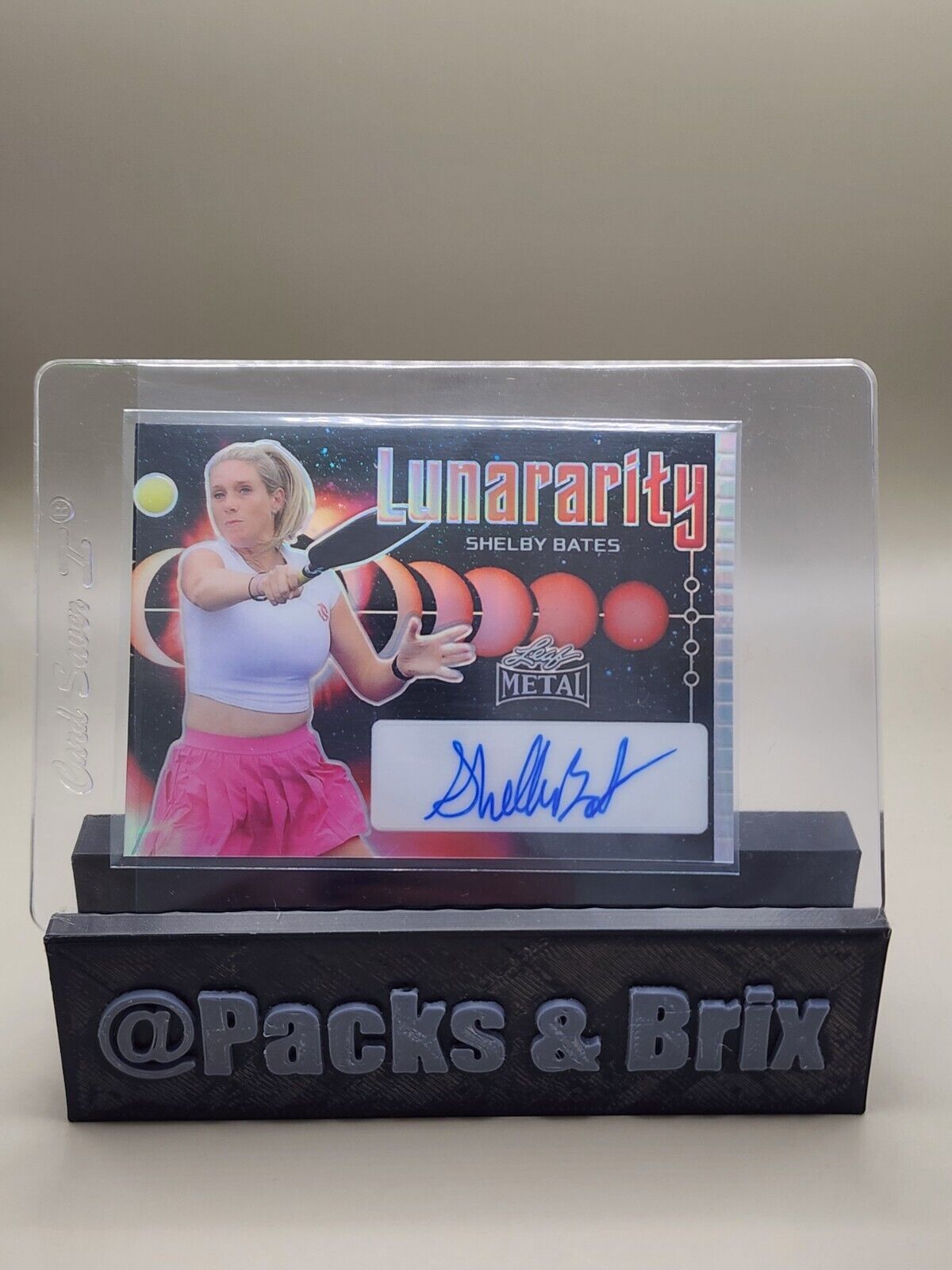 2024 LEAF METAL PICKLEBALL SHELBY BATES 2/10 AUTO LUNARARITY AUTOGRAPH #L-SB1