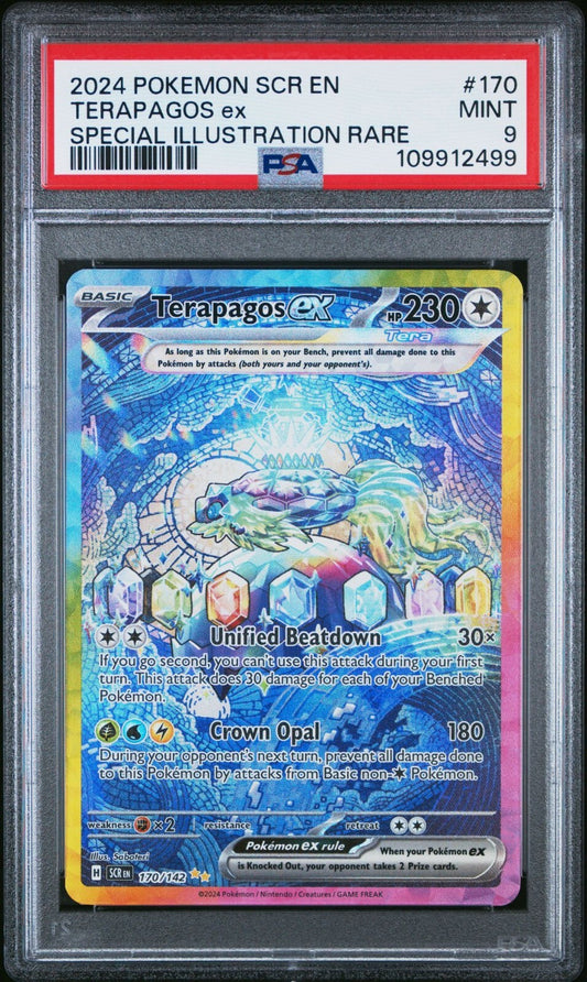 Terapagos ex 170/142 Sv07: Stellar Crown Holo PSA 9