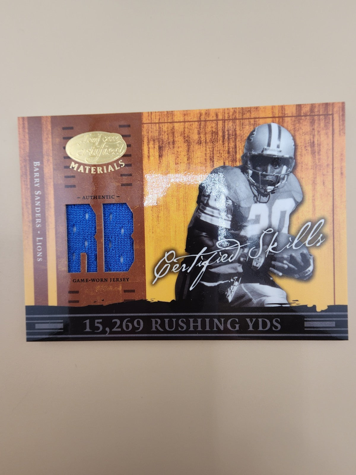 Barry Sanders Detroit Lions 2004 Certified Skills - Game Used Jersey 75/75
