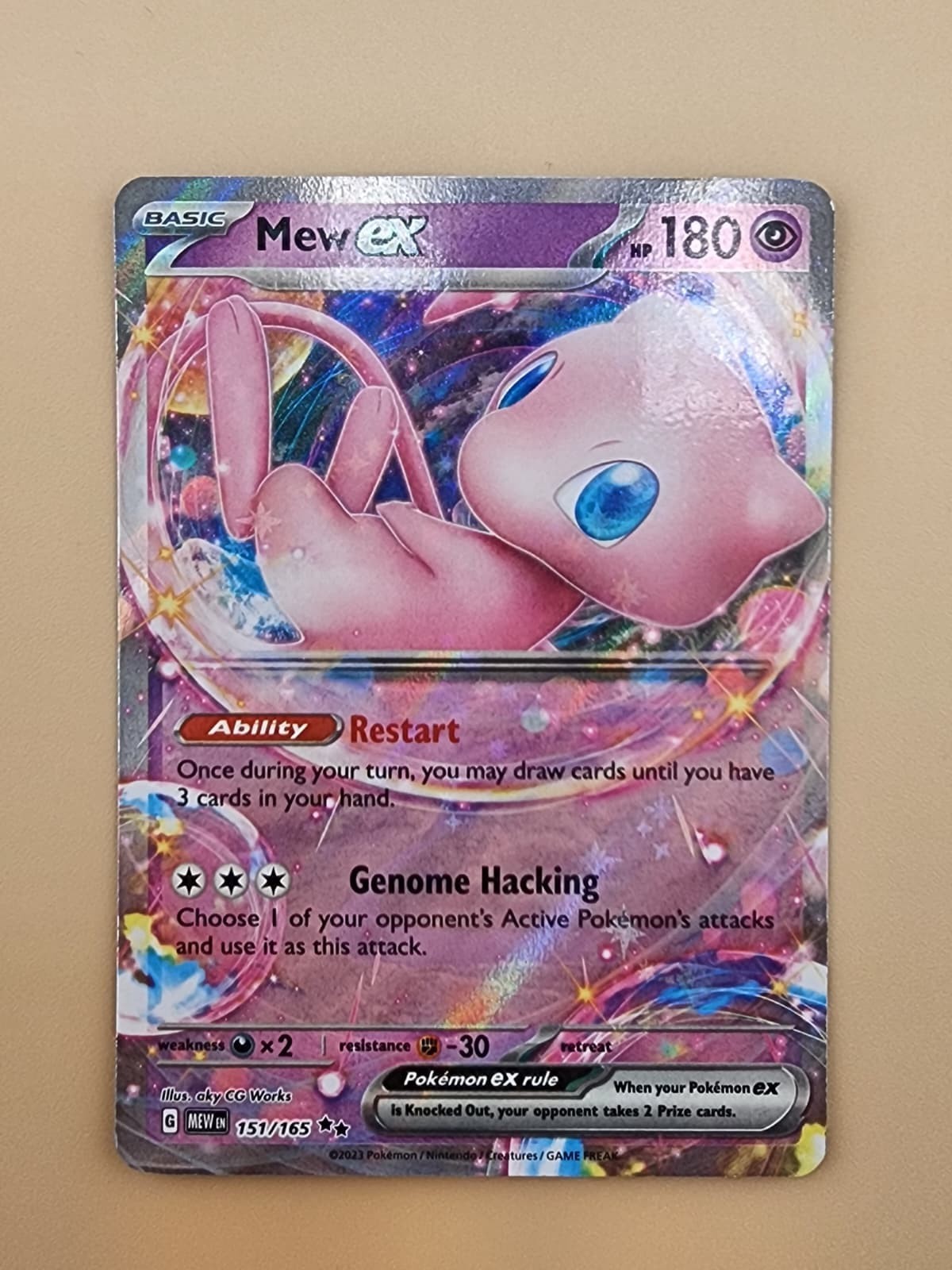 Mew ex 151/165 Sv: Scarlet & Violet 151 Holo near Mint NM