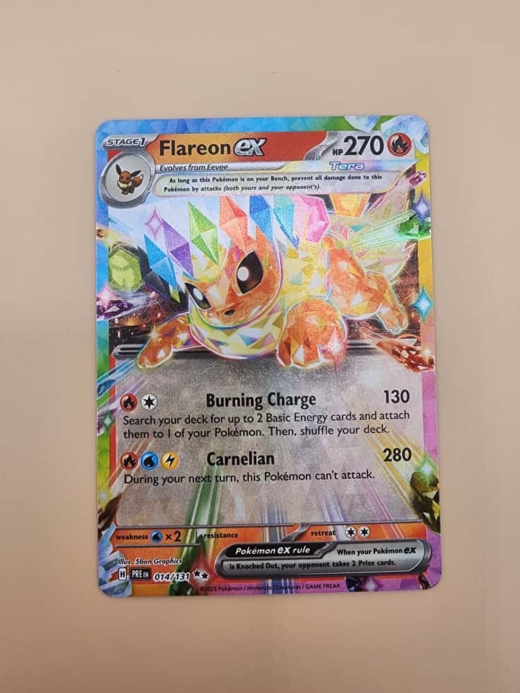 Flareon ex 014/131 Prismatic Evolutions Holo Near Mint (NM)