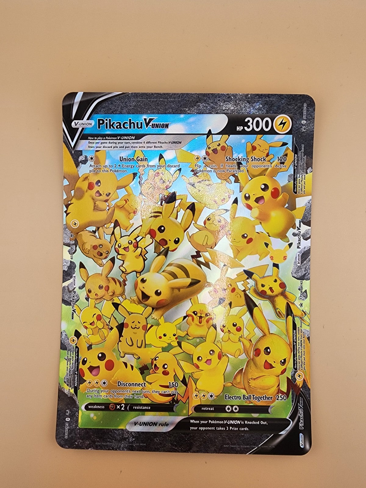 Pikachu V-Union SWSH139-143 SWSH Sword & Shield Promo Cards Holo-Plus Jumbo Card