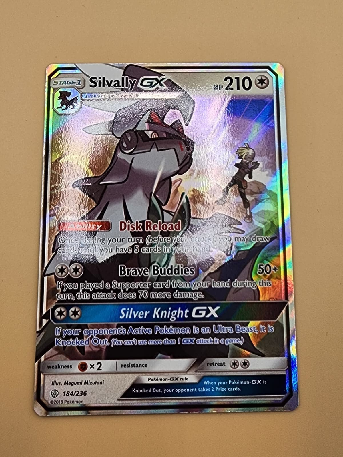 Silvally GX 184/236 Sm-Cosmic Eclipse Holo Near Mint (NM)