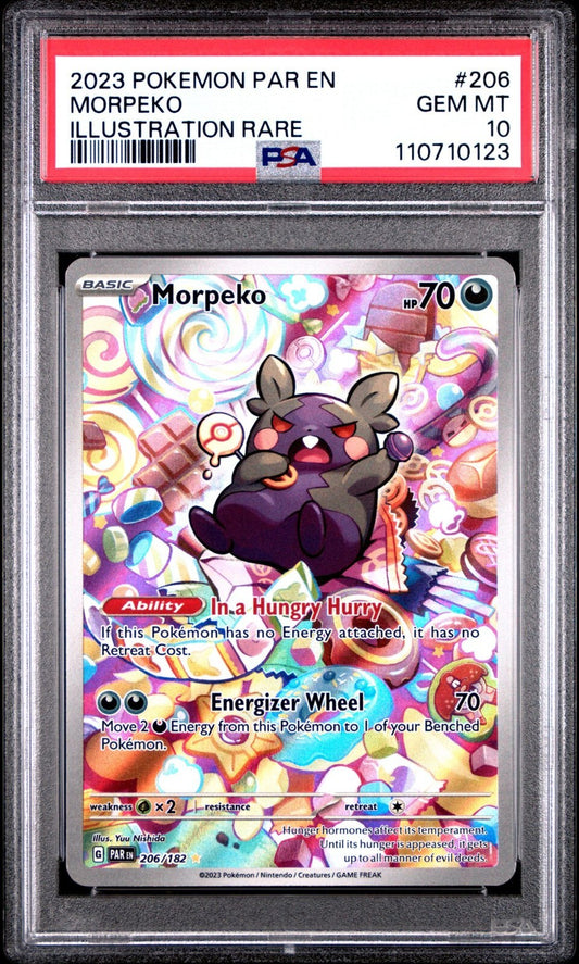 Morpeko 206/182 Sv04: Paradox Rift Holo PSA 10