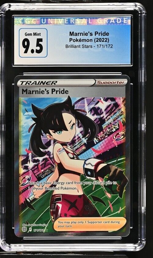 Pokémon TCG Marnie's Pride Brilliant Stars 171/172 Holo Ultra Rare CGC 9.5