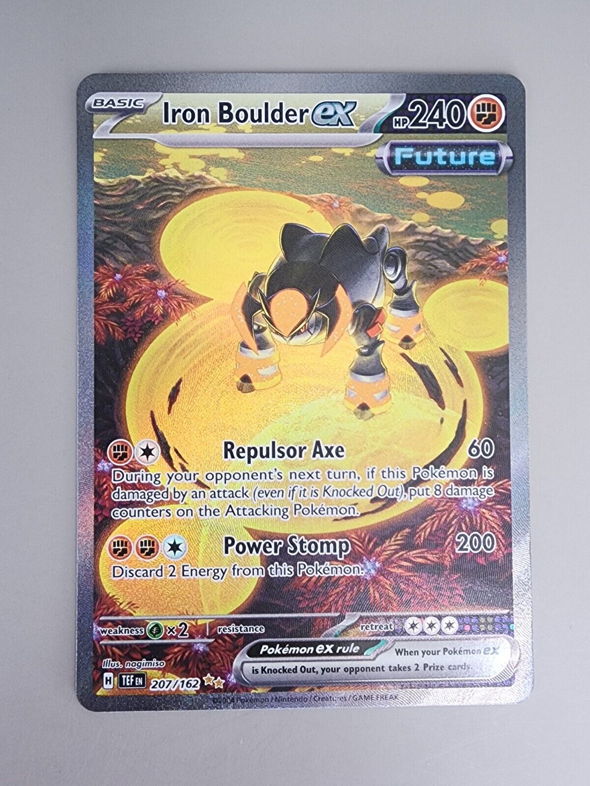 Iron Boulder ex 207/162 Sv05: Temporal Forces Holo NM