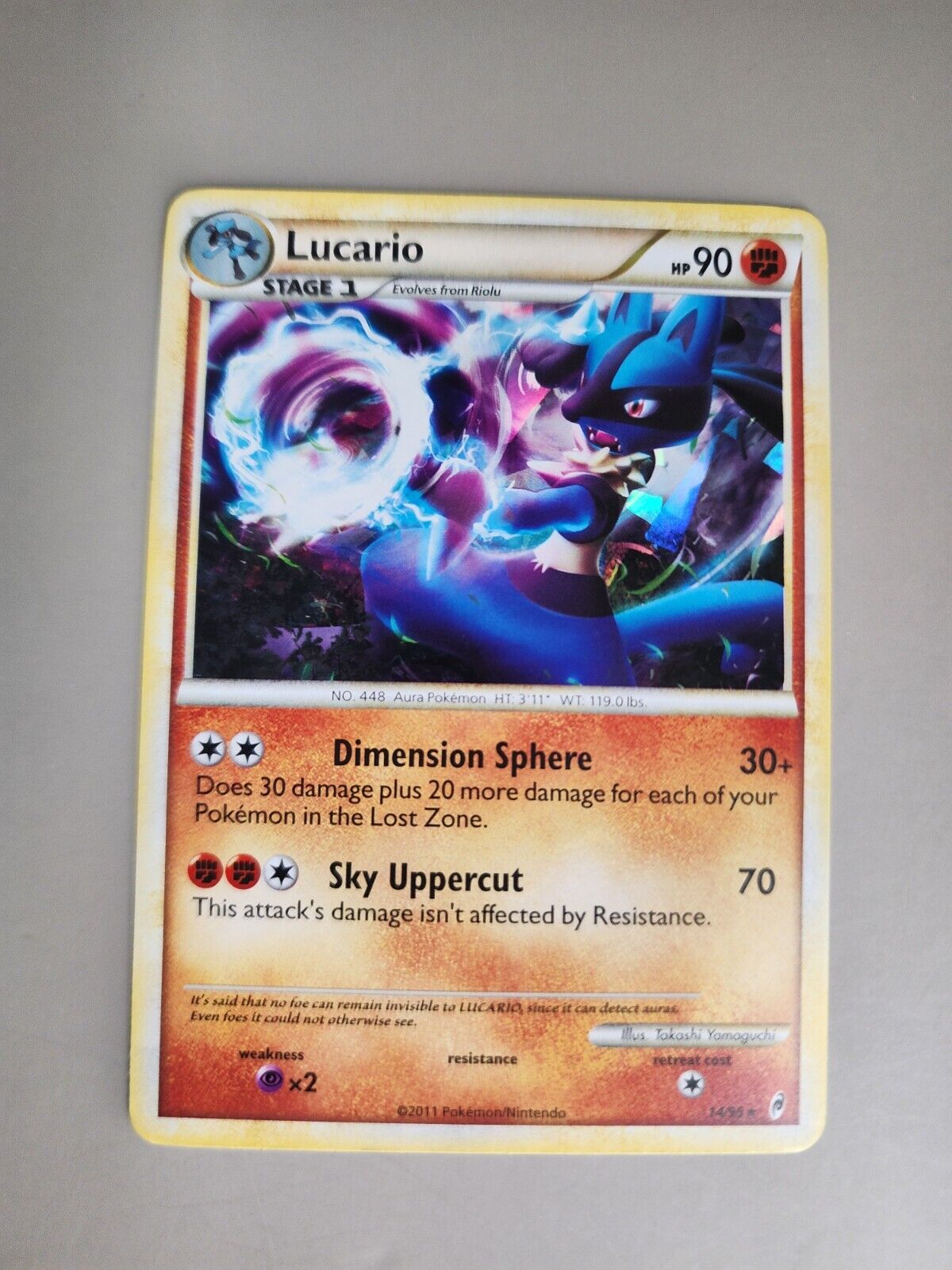 Pokémon TCG Lucario Call of Legends 14/95 Regular Rare