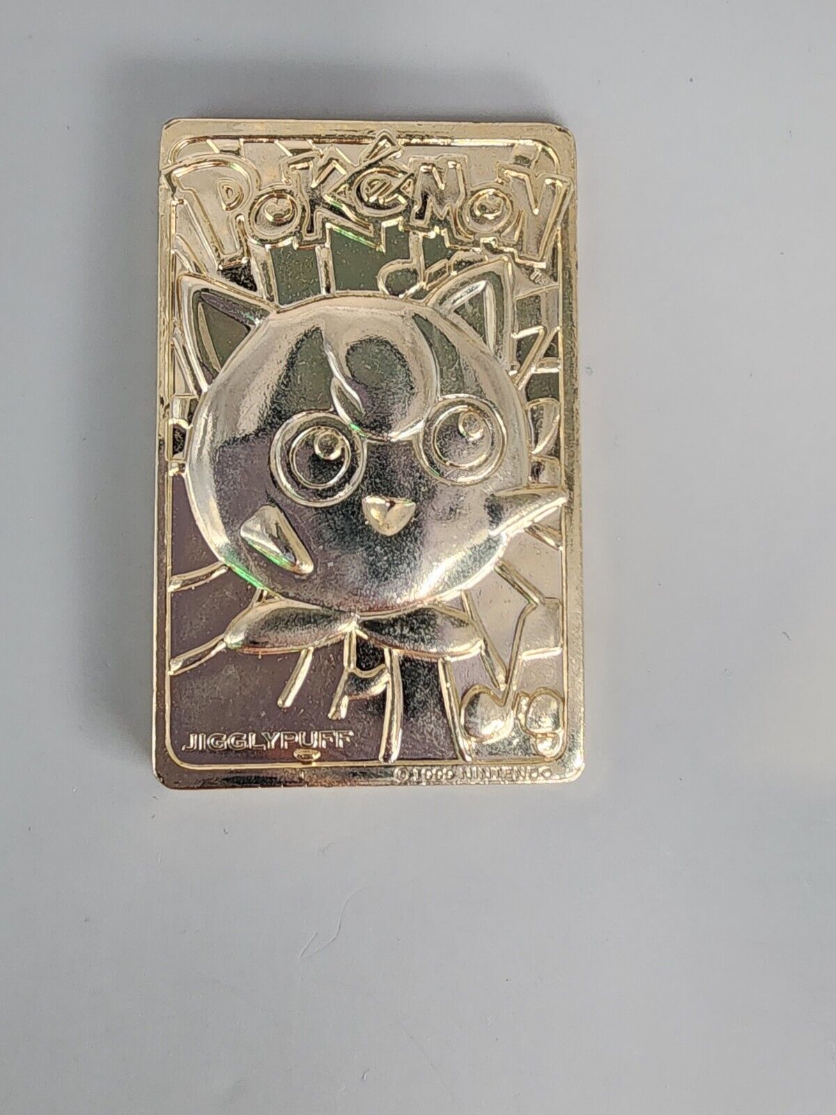 Jigglypuff 1999 Pokemon 23K Gold-Plated Burger King Nintendo Promo Trading Card