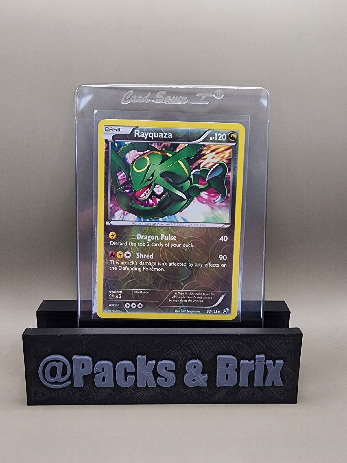 Pokémon TCG Rayquaza Legendary Treasures 93/113 Reverse Holo Holo Rare LP+