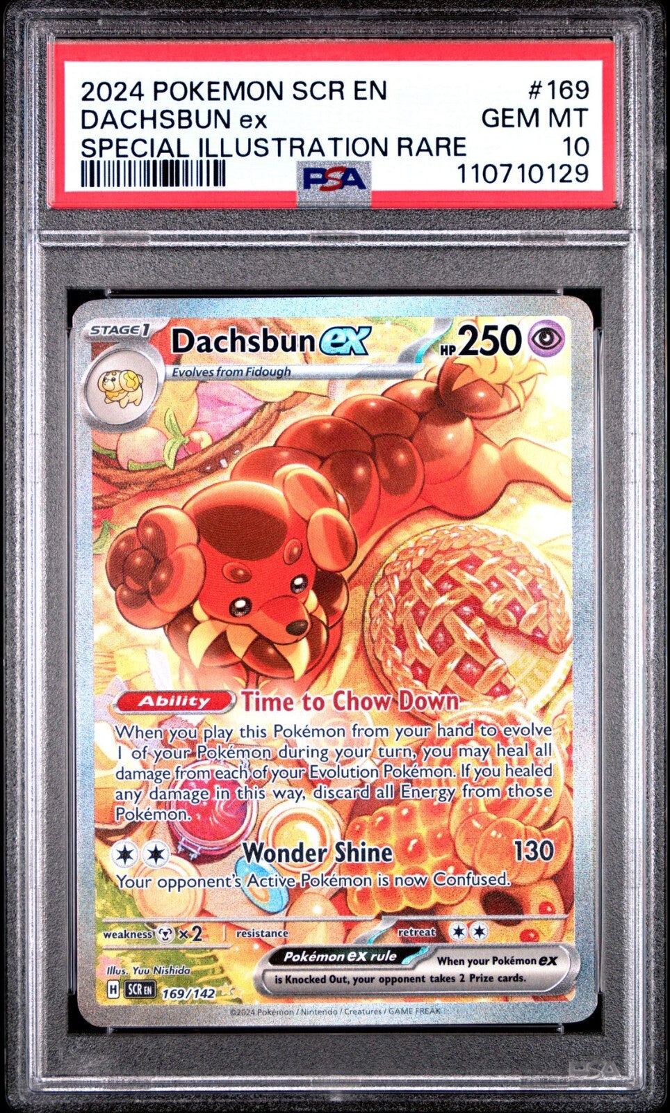 Dachsbun ex 169/142 Sv07: Stellar Crown Holo PSA 10