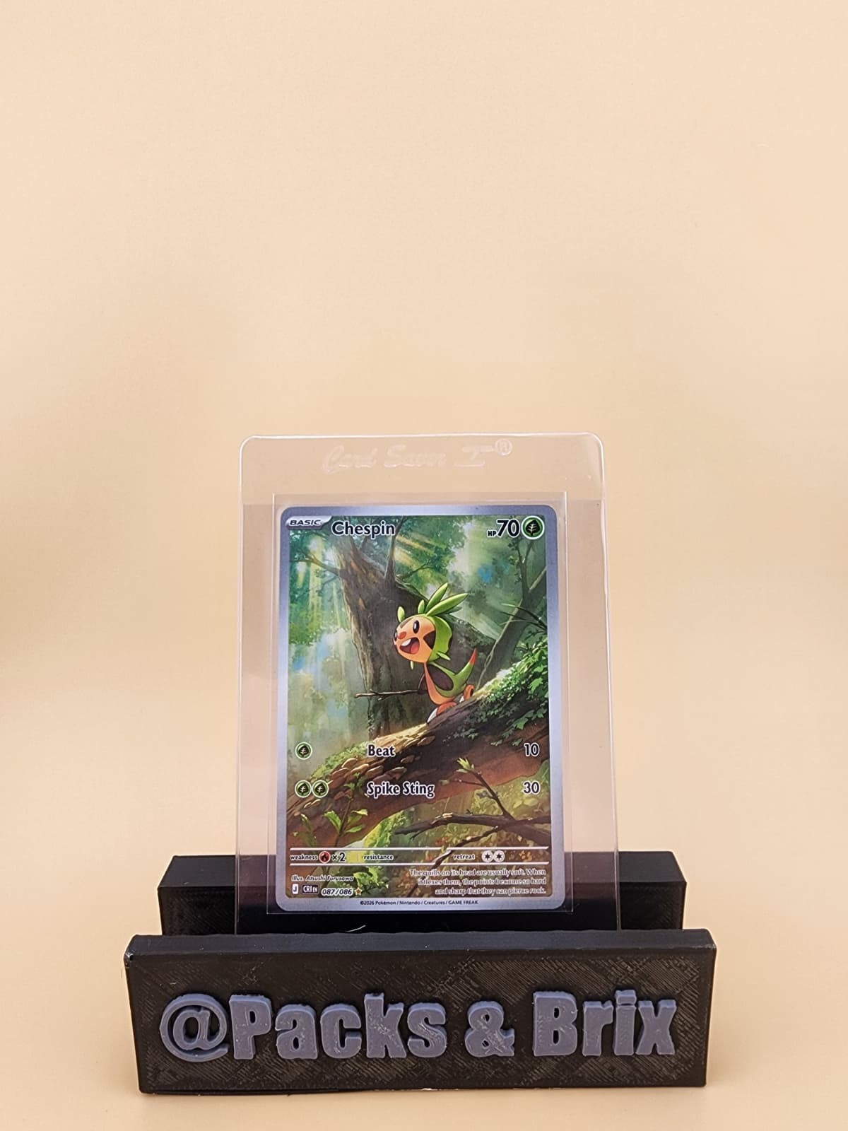 Chespin 087/086 Me04: Chaos Rising Holo Near Mint (NM)