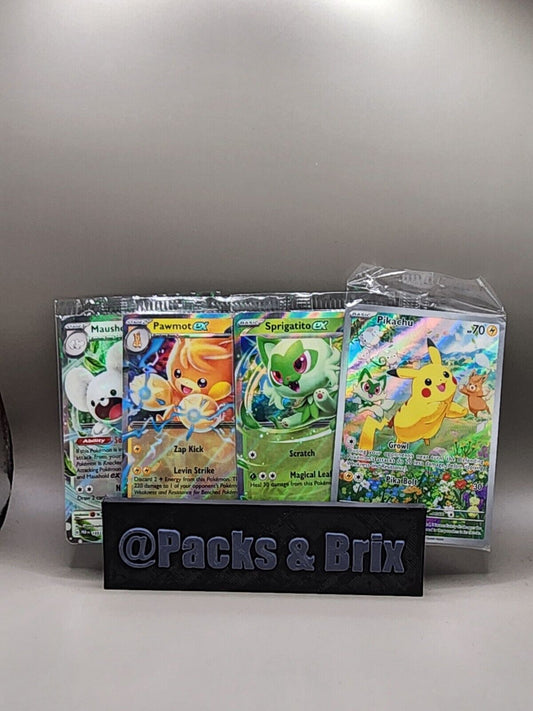 Pokemon Paldea Adventure Chest ALL Promo Cards WRAPPED Pikachu  