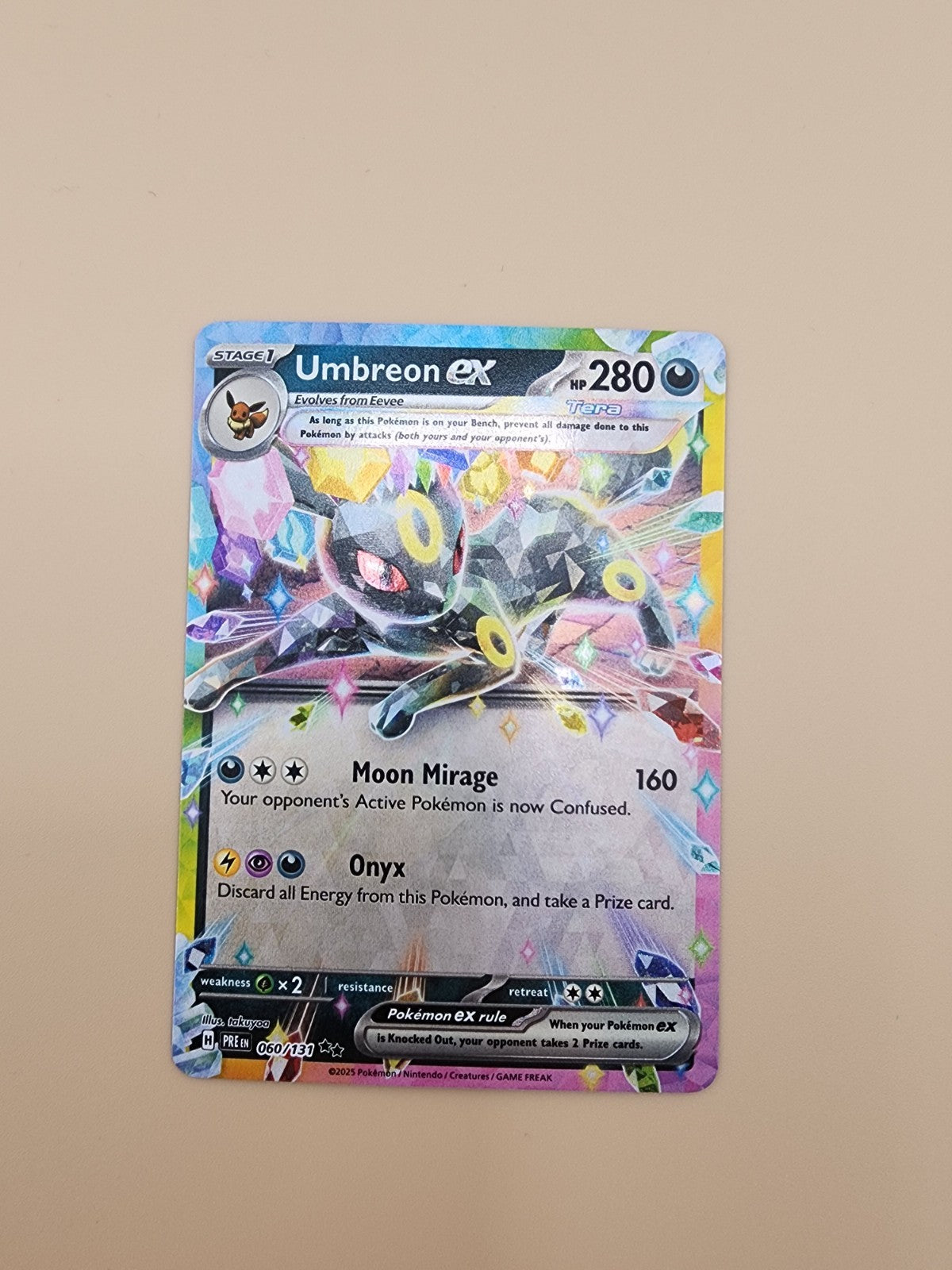 Umbreon ex 060/131 Prismatic Evolutions Holo NM