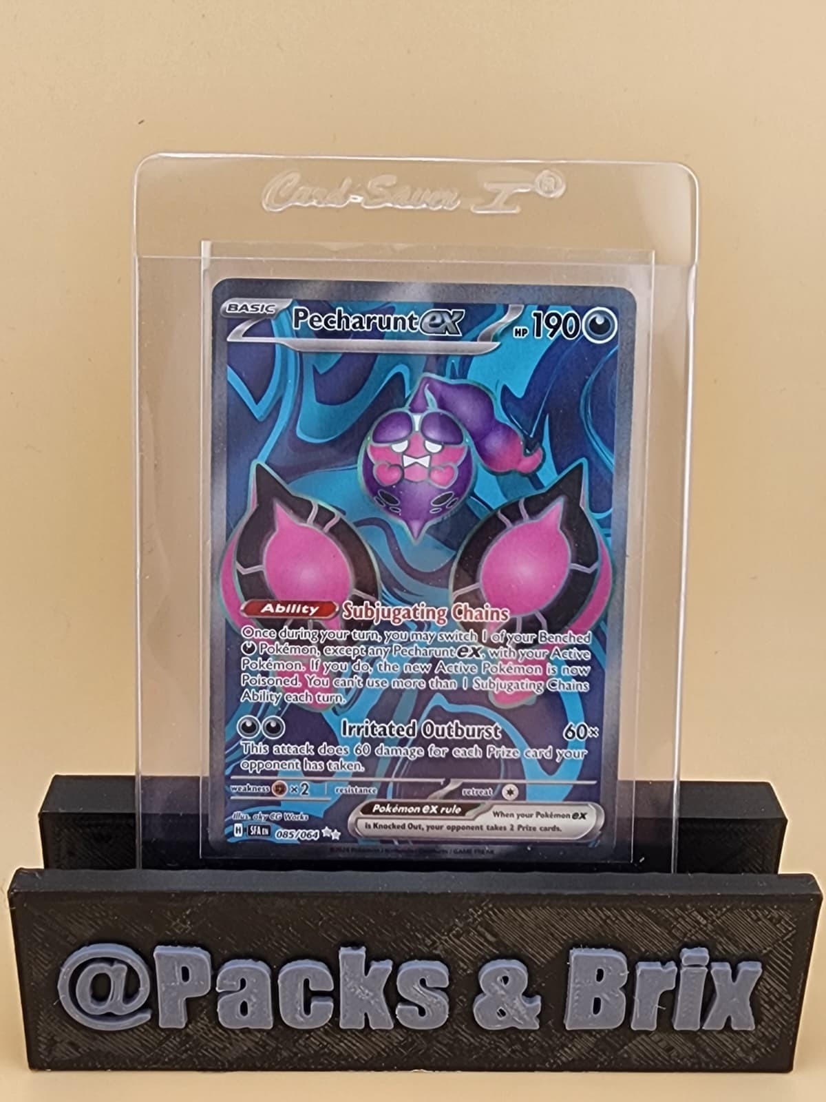 Pecharunt ex 085/064 Sv: Shrouded Fable Holo Near MInt (NM)