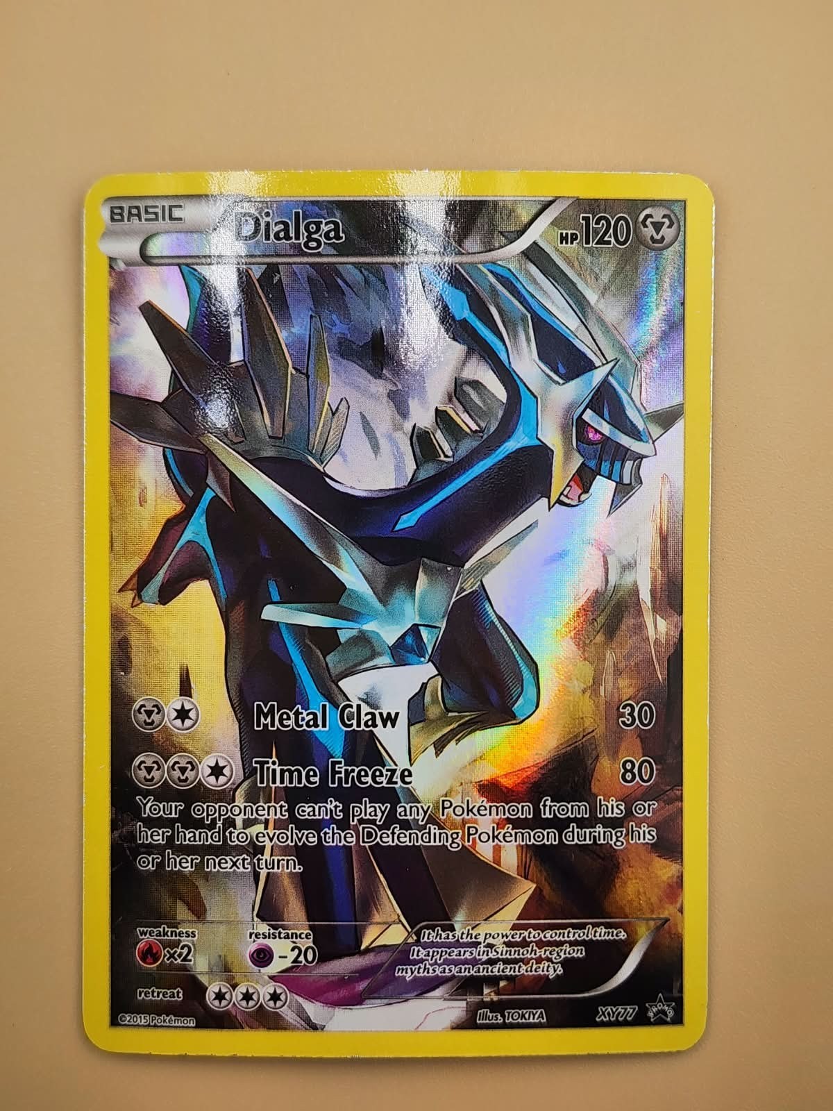 Dialga (Full Art Promo) XY77 XY Holo Light Play LP