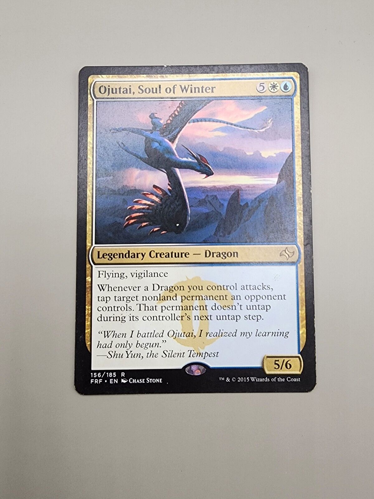 MTG Ojutai, Sould of Winter Fate Reforged 156/185 Regular Rare