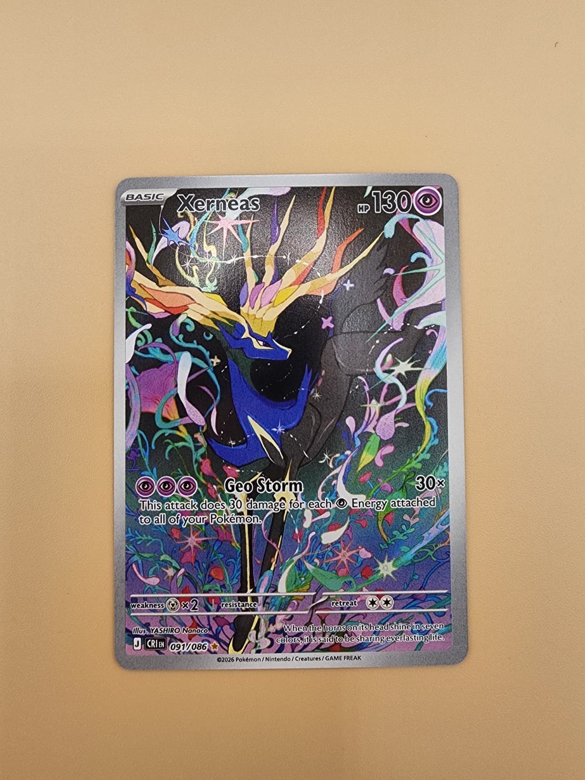 Xerneas 091/086 Me04: Chaos Rising Holo Near Mint (NM)
