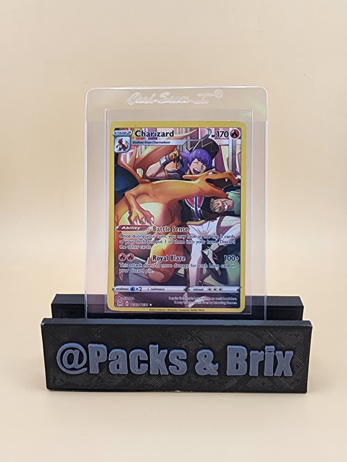 Charizard TG03/TG30 Swsh11: Lost Origin Trainer Gallery Holo Lightly Played (LP)