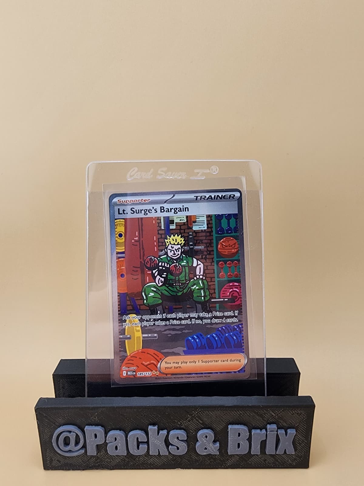 Pokémon TCG Trainer Lt. Surge's Bargain 185/132 Near Mint (NM)