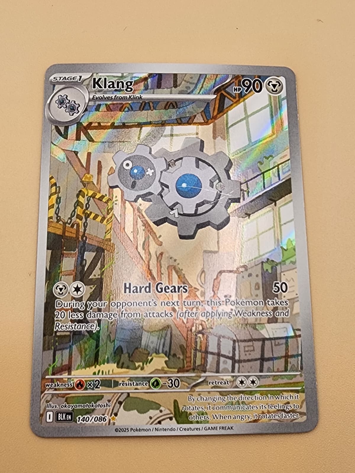 Klang 140/086 Sv: Black Bolt Holo Near Mint NM