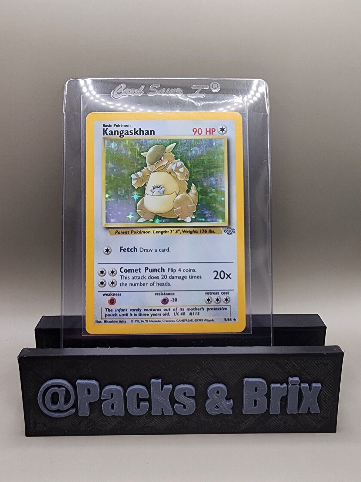 Pokémon TCG Kangaskhan Jungle 5/64 Holo Unlimited Holo Rare LP