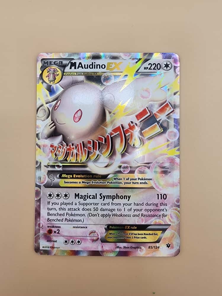 Mega Audino EX 85/124 Fates Collide Holo Lightly Played (LP)