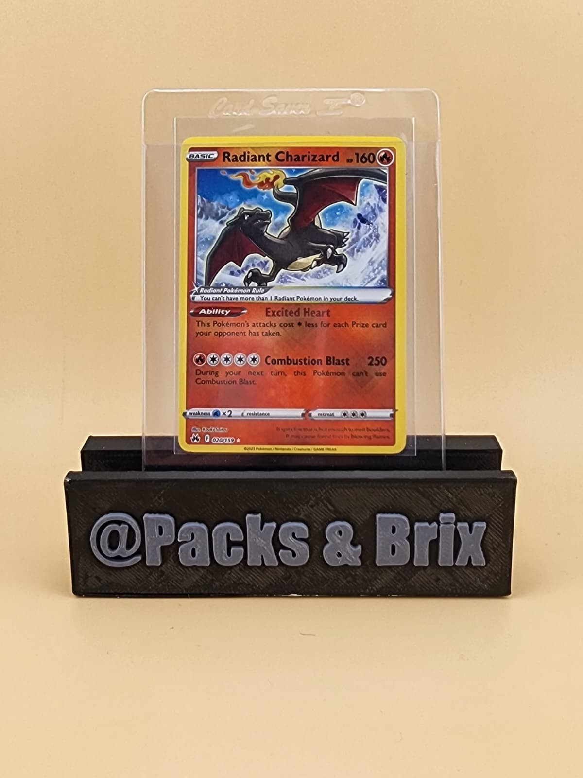 Radiant Charizard 020/159 SWSH: Crown Zenith Holo NM
