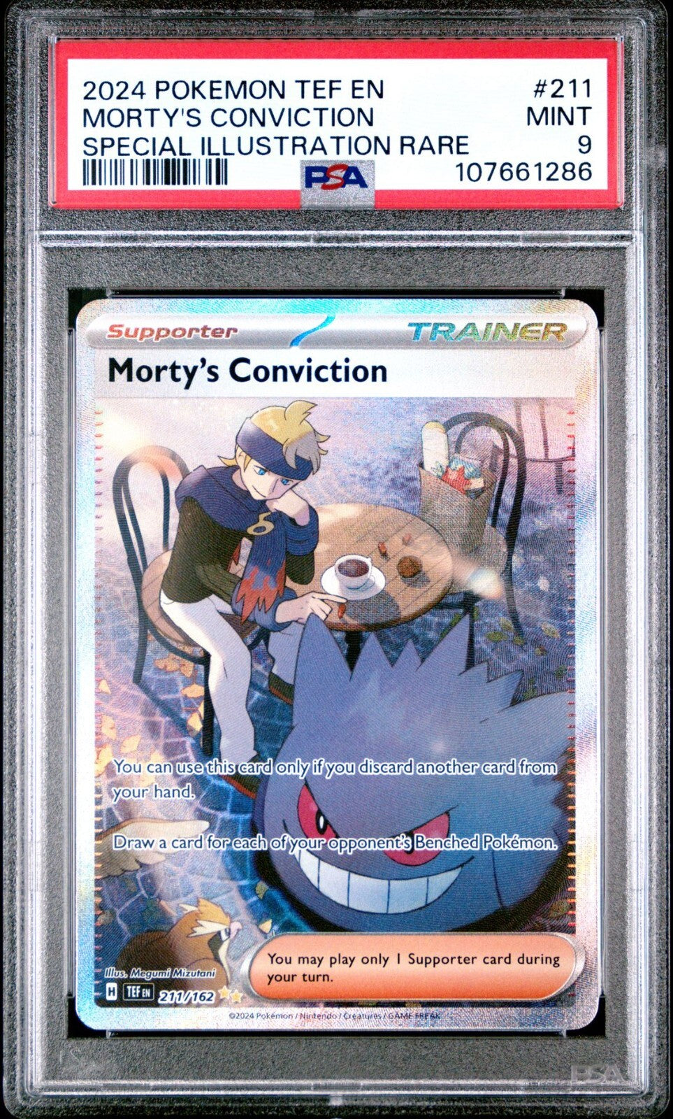 #211 MORTY'S CONVICTION PSA 9