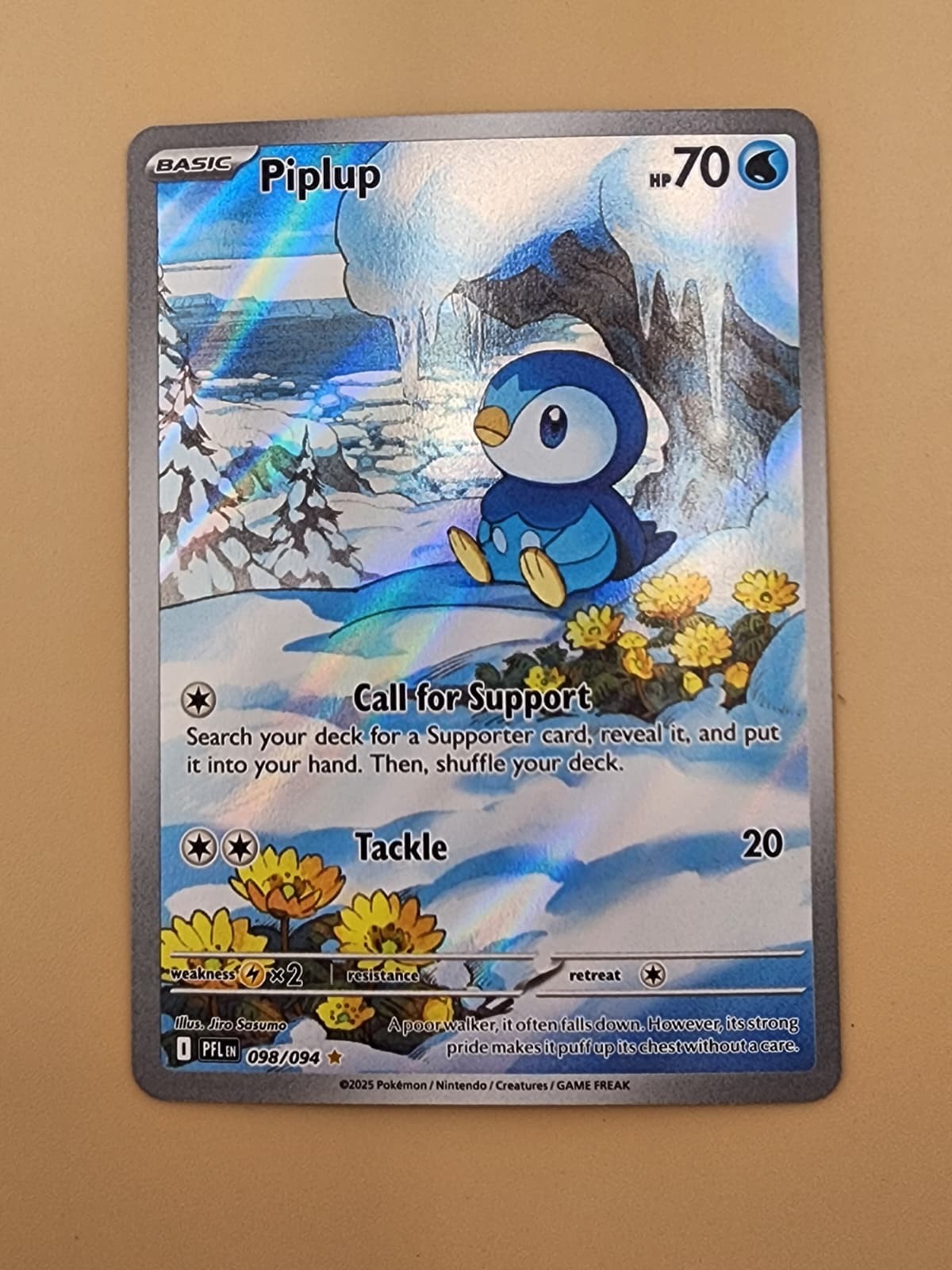 Piplup 098/094 Me02: Phantasmal Flames Holo Near Mint (NM)