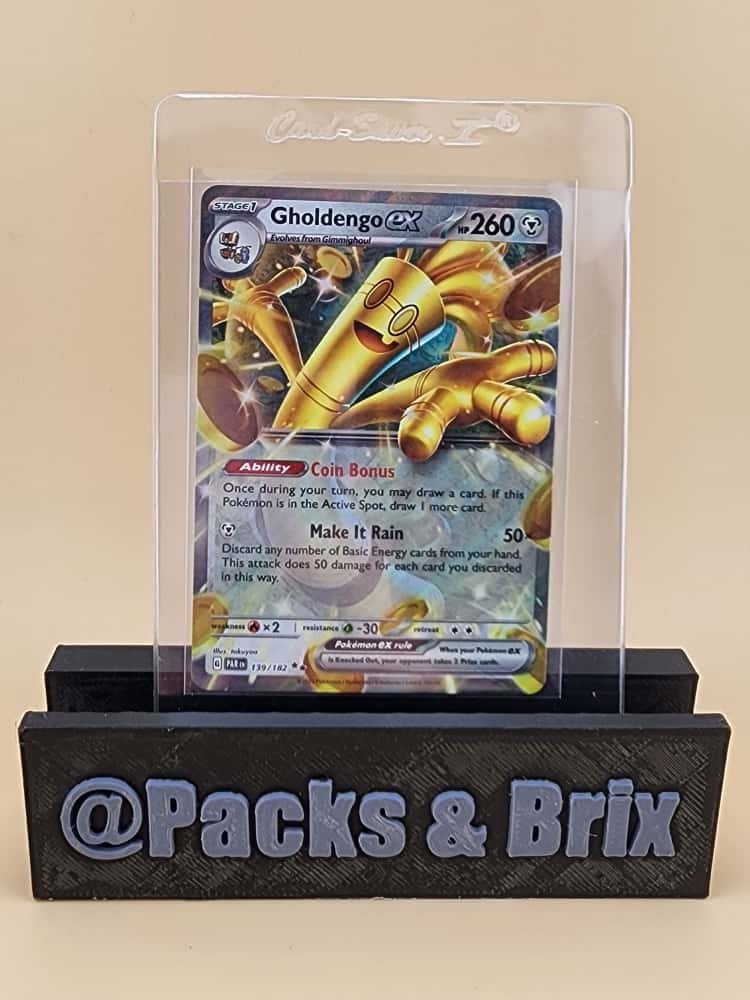 Gholdengo ex 139/182 SV04: Paradox Rift Holo Near Mint (NM)