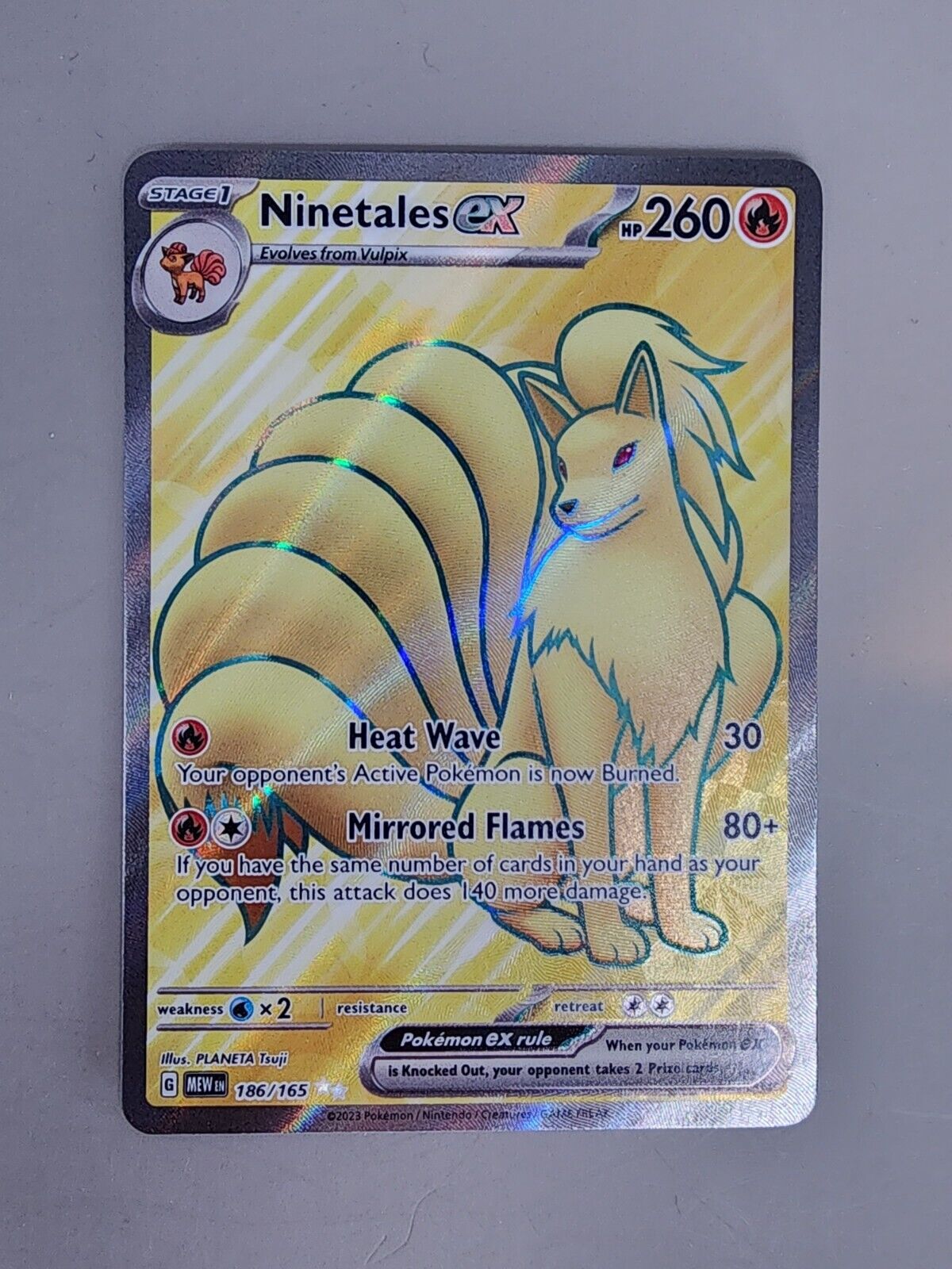 Ninetales ex 186/165 Sv: Scarlet & Violet 151 Holo NM